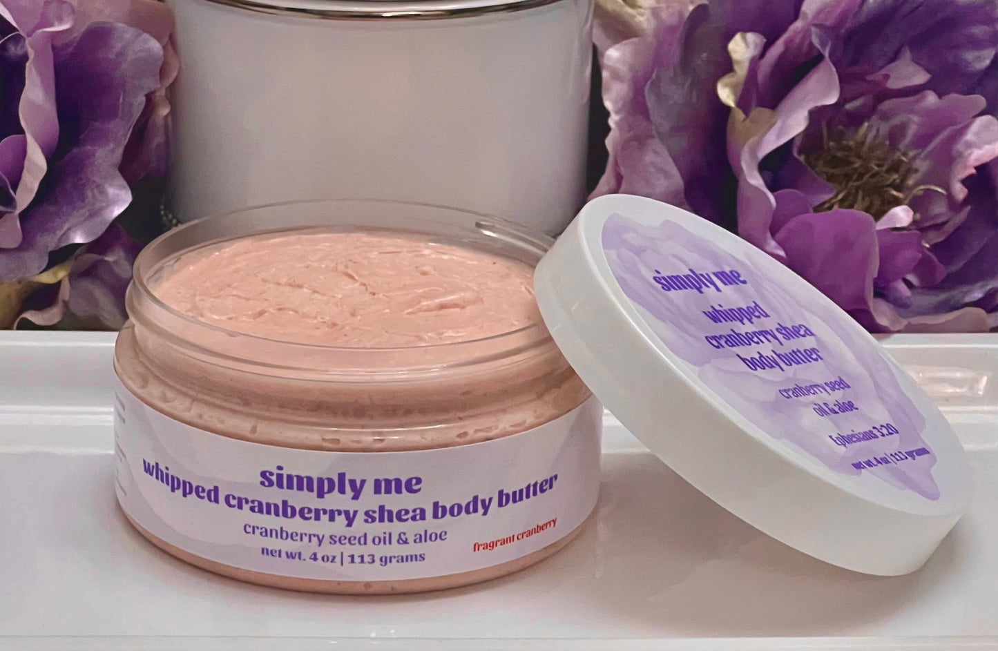 whipped cranberry shea butter