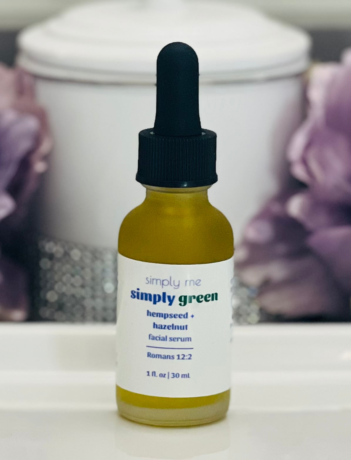 simply green facial serum (hemp seed + hazelnut oils)